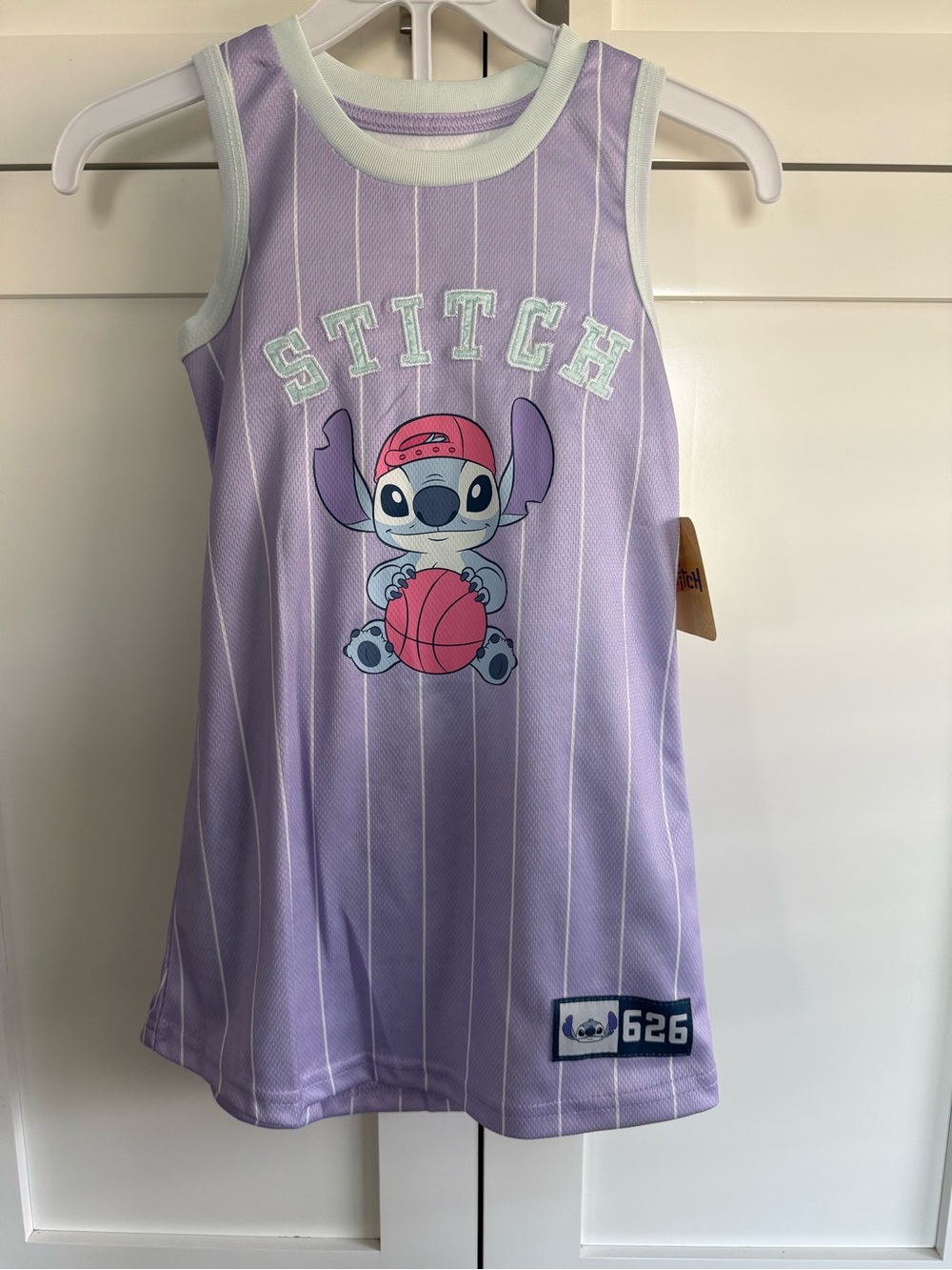 Disney Lavender Stitch Basketball Tank Top